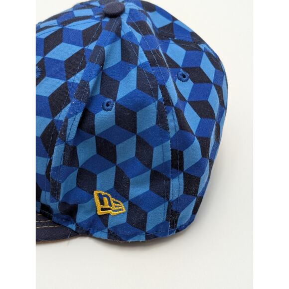 MILWAUKEE BREWERS MLB 59FIFTY NEW ERA 7 3/8 FITTED BLUE Geometric - Picture 3 of 6